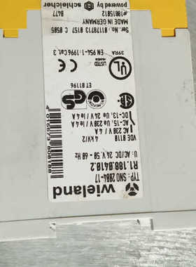 议价德国威琅Wieland安全继电器SNO 2004-17，型号