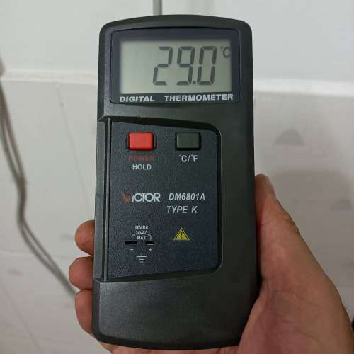 议价几乎全新胜利老款DM6801A工业极数字温度表，功能正常使用