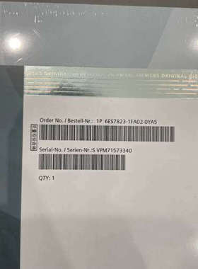 议价6ES7823-1FA02-0YA5S7-PLCSIM