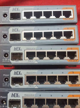 议价MikroTik hEX S RB760iGS ，功能正常