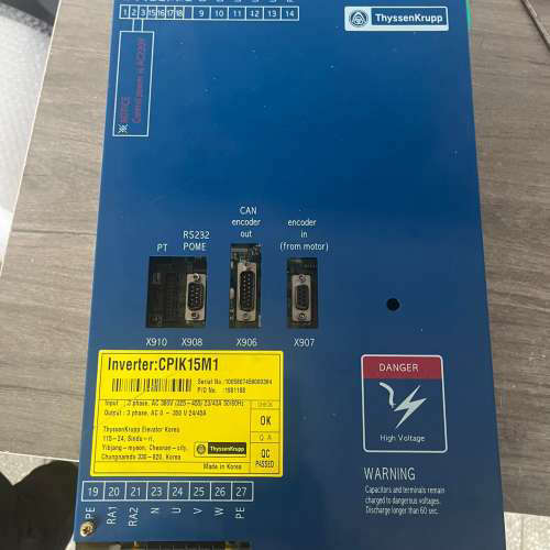 议价蒂森电梯CPIK15M1变频器好无修原厂变频器