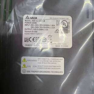 议价台达伺服驱动器ASD 0421 输 400W大功率
