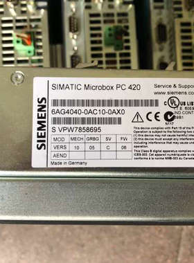 议价工控机SIMATIC Microbox PC 420