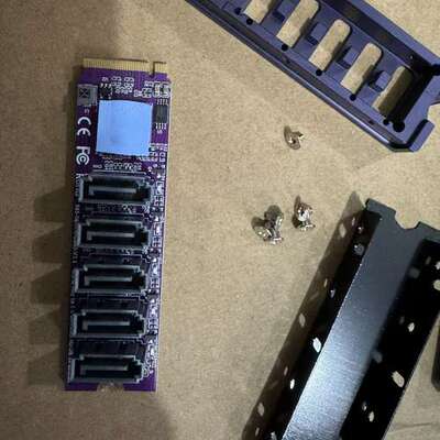 议价佳翼JMB585 SATA扩展卡，M2转5口SATA扩展卡，