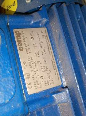 议价全新意大利CEMP防爆电机 0722CESI01ATEX10