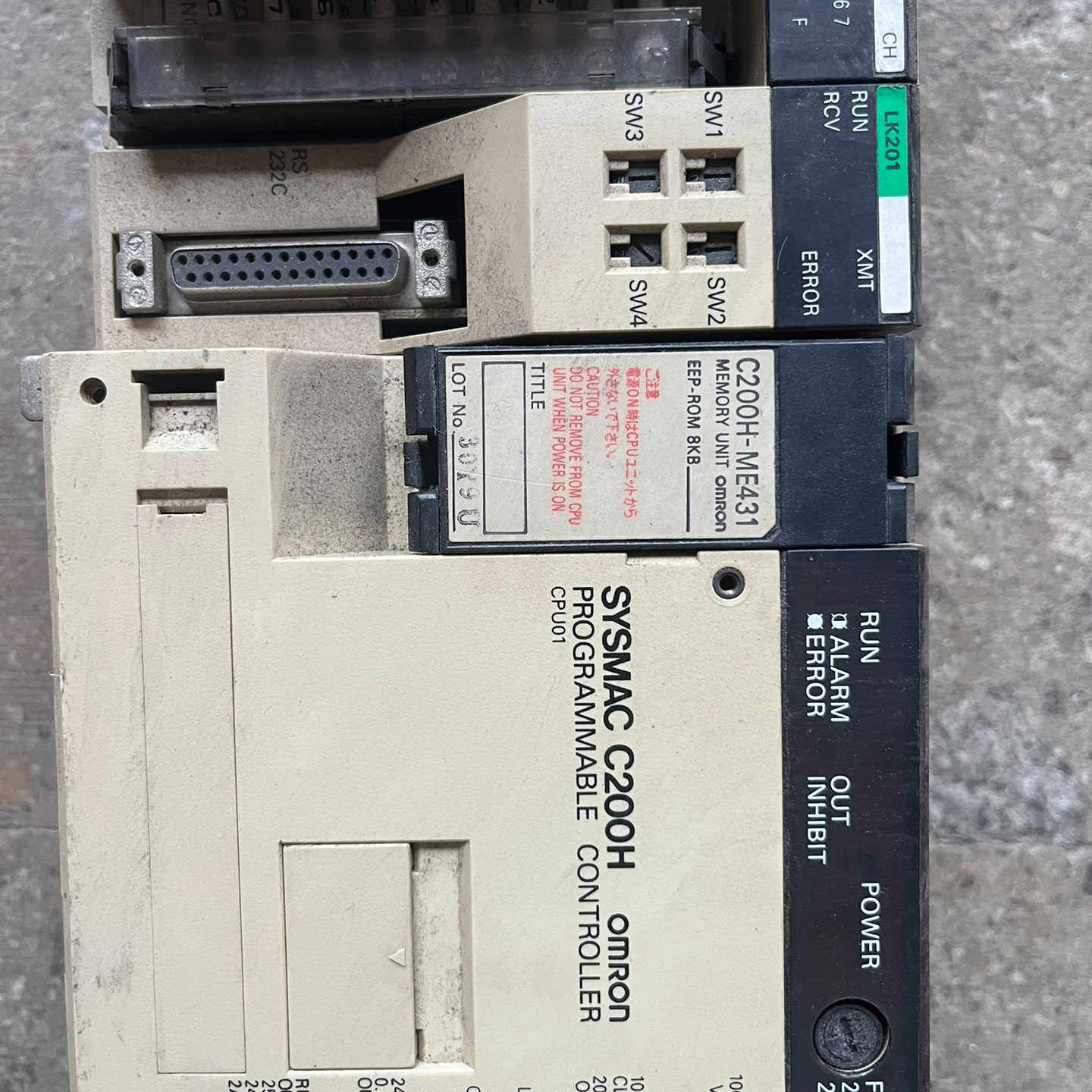 议价拆机PLC模块CPU一套，SYSMAC C200H