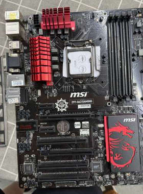 议价微星Z97 g43 gaming主板，（原挡板）4插槽内存，