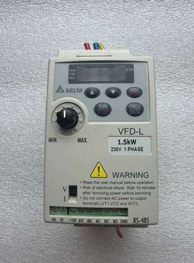 议价台达变频器VFD015L21W，1.5KW，230V单相。成