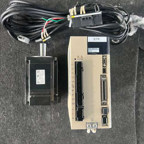 议价原装拆机安川五系750瓦伺服套装，驱动器SGDV-5R5A0