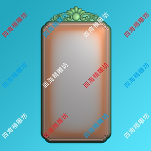 FG32648无事牌精雕图新款牌头平安牌牌形素面牌图浮雕JDP灰度bmp