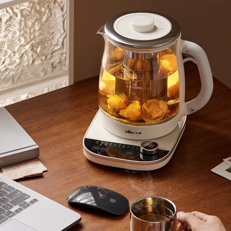 小熊YSH-E18J1养生壶家用办公室玻璃煮茶壶烧水壶电热水壶1.8升