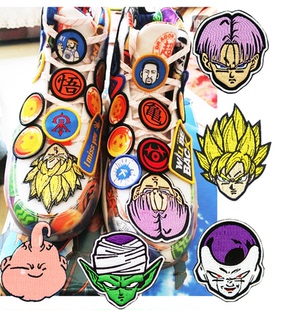 DG 龙珠 悟空 特兰克斯  超级赛亚人球鞋魔术贴 布贴球鞋补丁