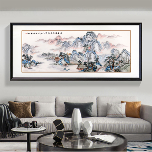 苏绣成品挂画客厅隐居图高档苏州纯手工刺绣装 壁画 饰画办公室中式