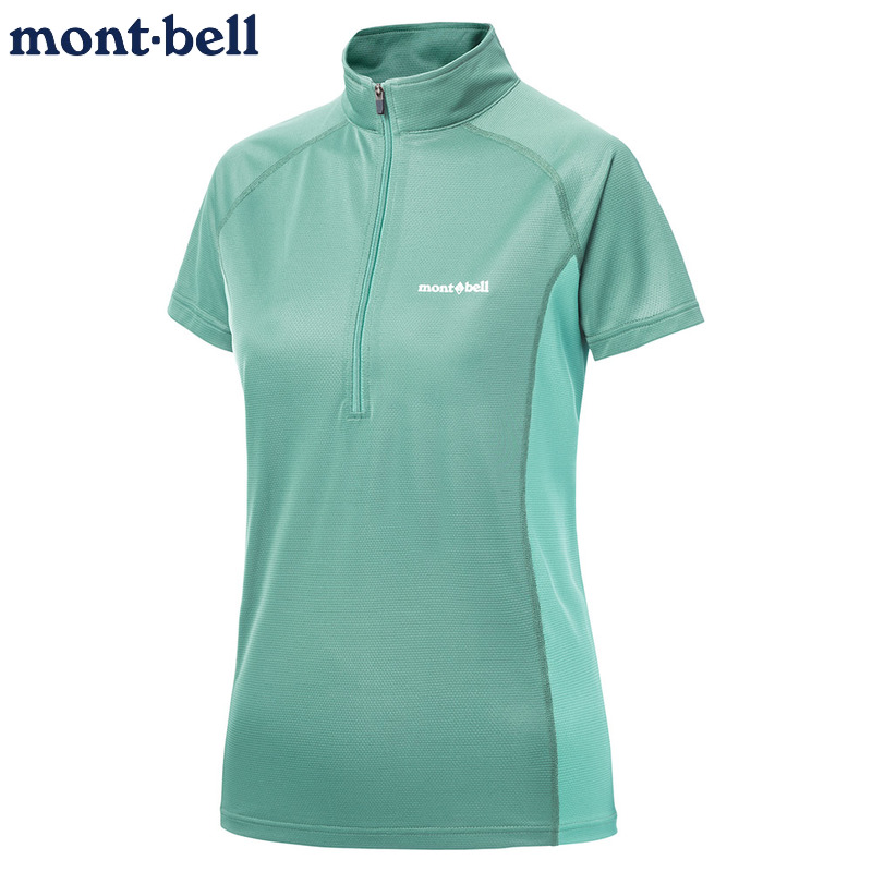 mont·bell女士速干凉感立领T恤