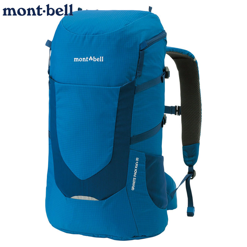 日本代购montbell儿童登山包户外徒步背包男女童学生爬山双肩包