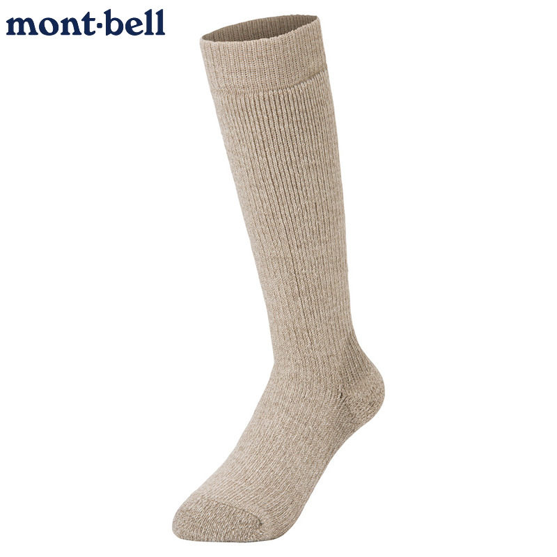 montbell高筒羊毛袜子保暖吸湿