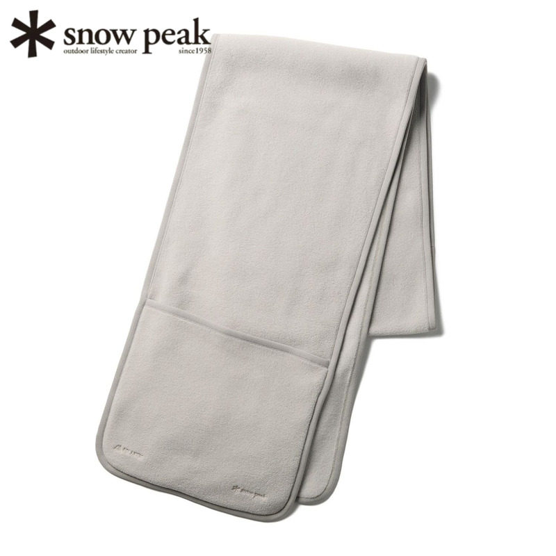 日本snowpeak雪峰口袋长围巾抓绒