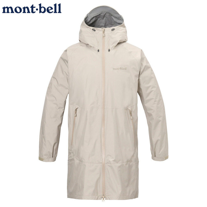 montbell长款冲锋衣背包防水雨衣