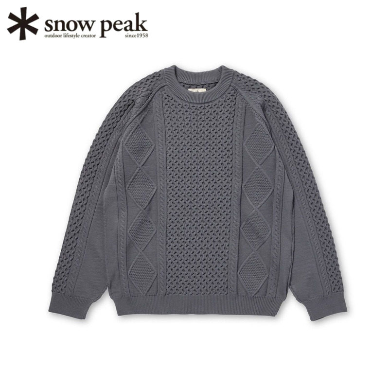 日本snowpeak雪峰针织毛线衣