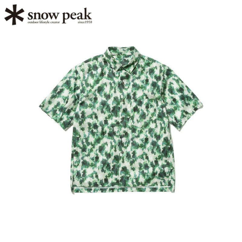日本snowpeak雪峰速干印花短袖裤图片