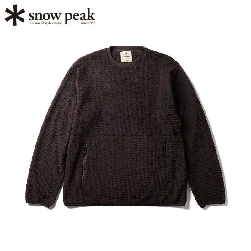 日本snowpeak雪峰保暖长袖卫衣
