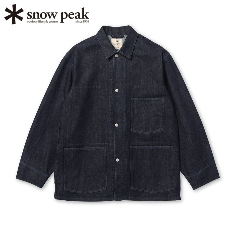 日本snowpeak雪峰阻燃牛仔夹克