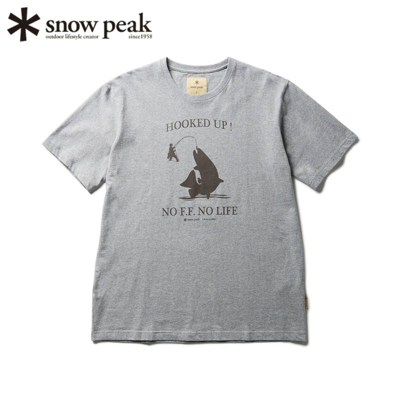 日本snowpeak雪峰飞钓短袖T恤衫