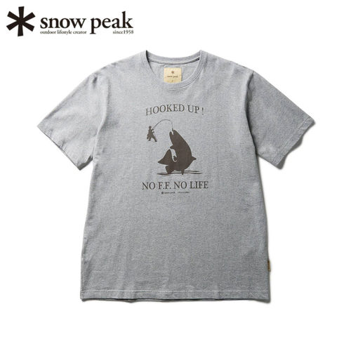 日本snowpeak雪峰飞钓短袖T恤衫