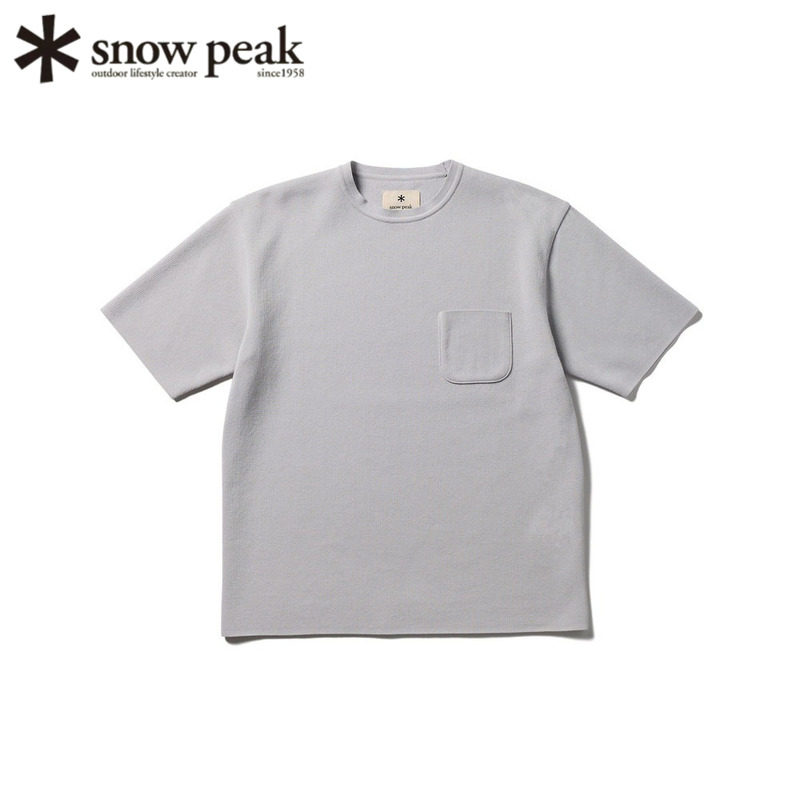 日本snowpeak雪峰针织短袖T恤衣图片