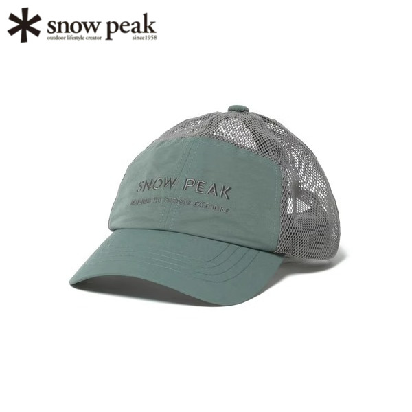 日本snowpeak雪峰网眼鸭舌帽户外