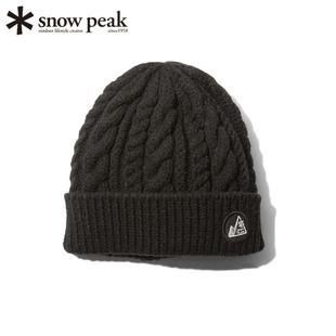 日本代购SnowPeak雪峰冬季帽子男女户外保暖针织帽轻便柔软毛线帽