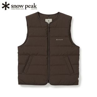 日本代购snowpeak雪峰女士羽绒马甲保暖防水轻量时尚户外日常2025