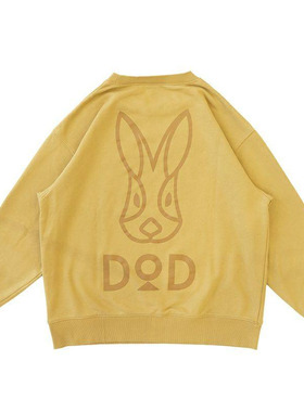 日本代购DOD兔子可爱圆领卫衣长袖宽松舒适户外运动日常棉质2026