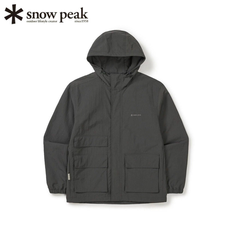日本代购snowpeak雪峰男士防水防风防晒连帽风衣户外露营日常2026