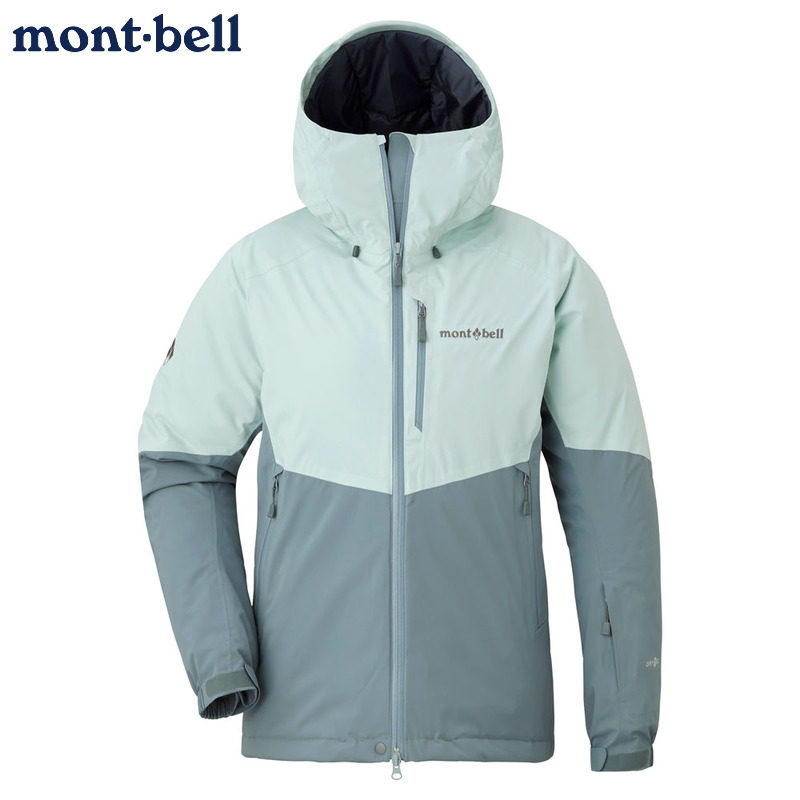 日本代购montbell保暖冲锋衣女士Powder Hop滑雪服防水透气外套