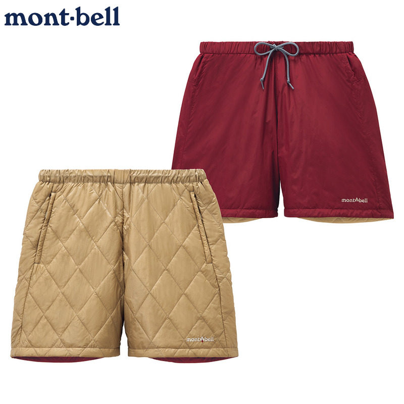 日本mont·bell双面保暖加厚短裤