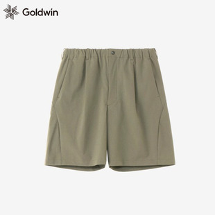 日本代购Goldwin 2025年新款夏季户外短裤轻量弹性防小雨休闲裤子