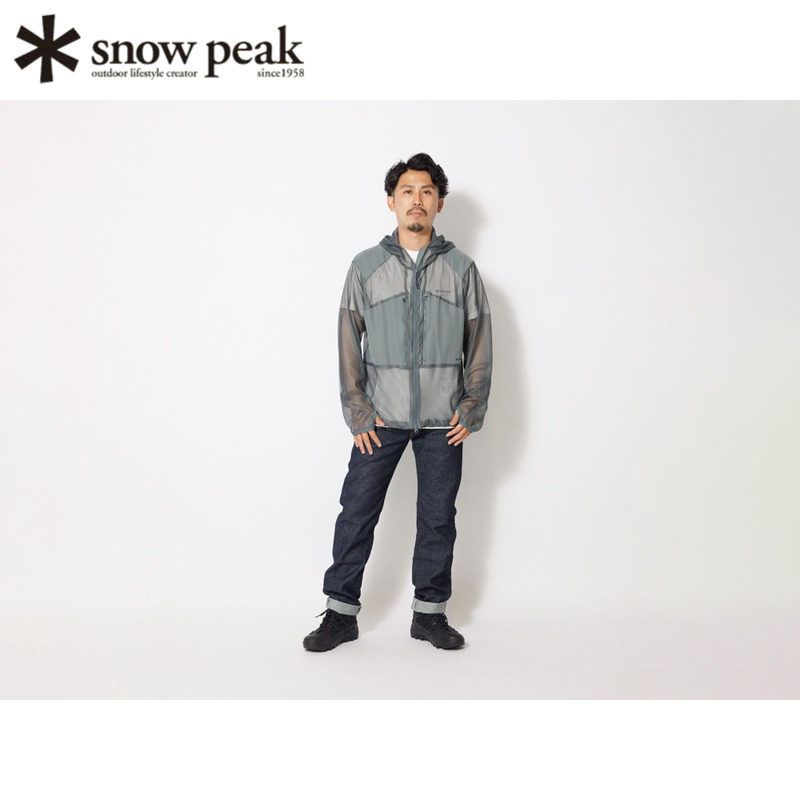 snowpeak网眼夹克防虫户外徒步
