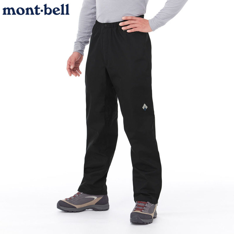 日本直邮montbell冲锋裤雨舞者男款GTX防水防风半拉链登山徒步裤