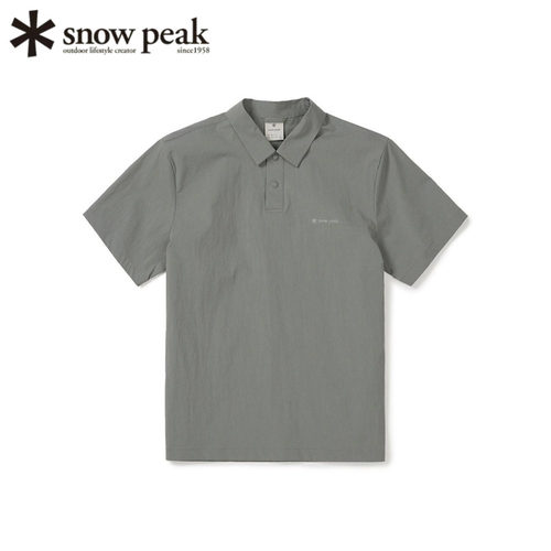 日本snowpeak雪峰男士短袖Polo衫