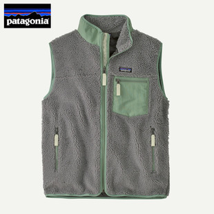 日本代购Patagonia巴塔哥尼亚抓绒衣马甲Retro-X经典保暖防风背心