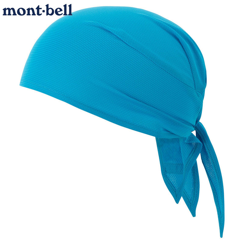 现货montbell头巾户外骑行速干轻薄透气运动旅行徒步包头帽头带