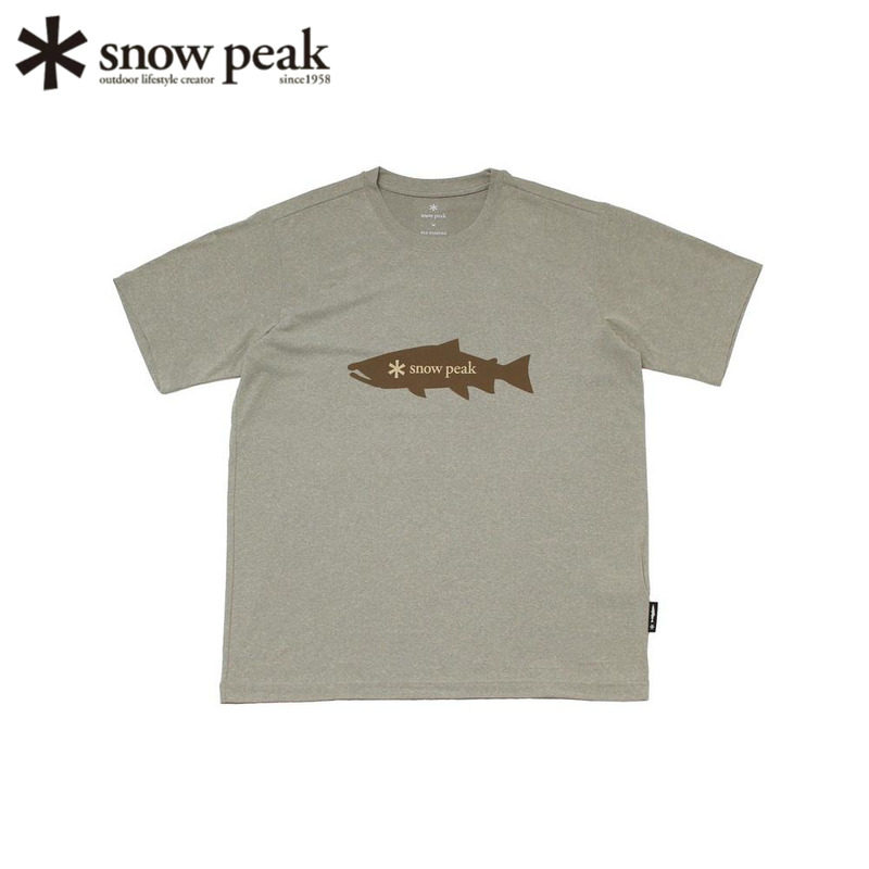 SnowPeak雪峰飞钓徽标短袖T恤