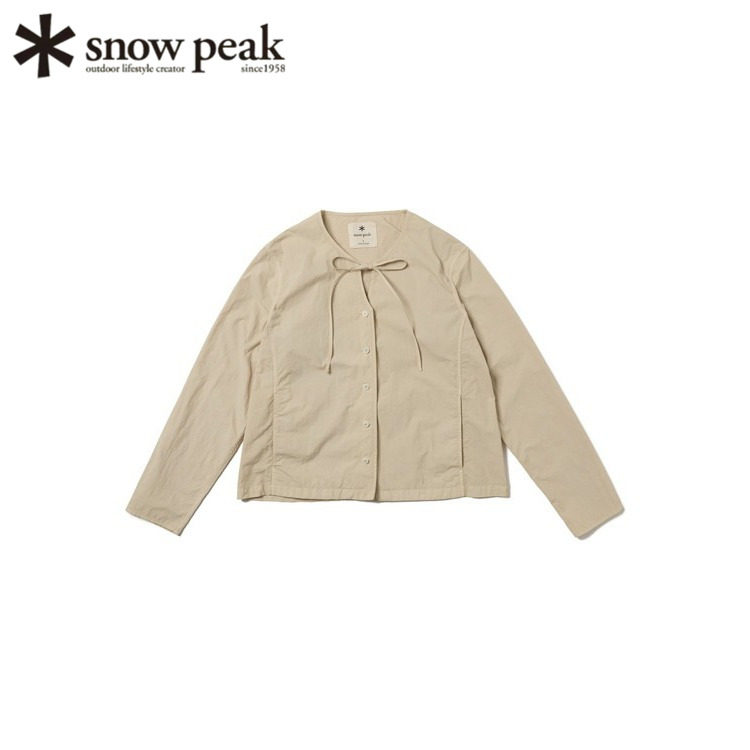 日本snowpeak雪峰女士长袖衬衫