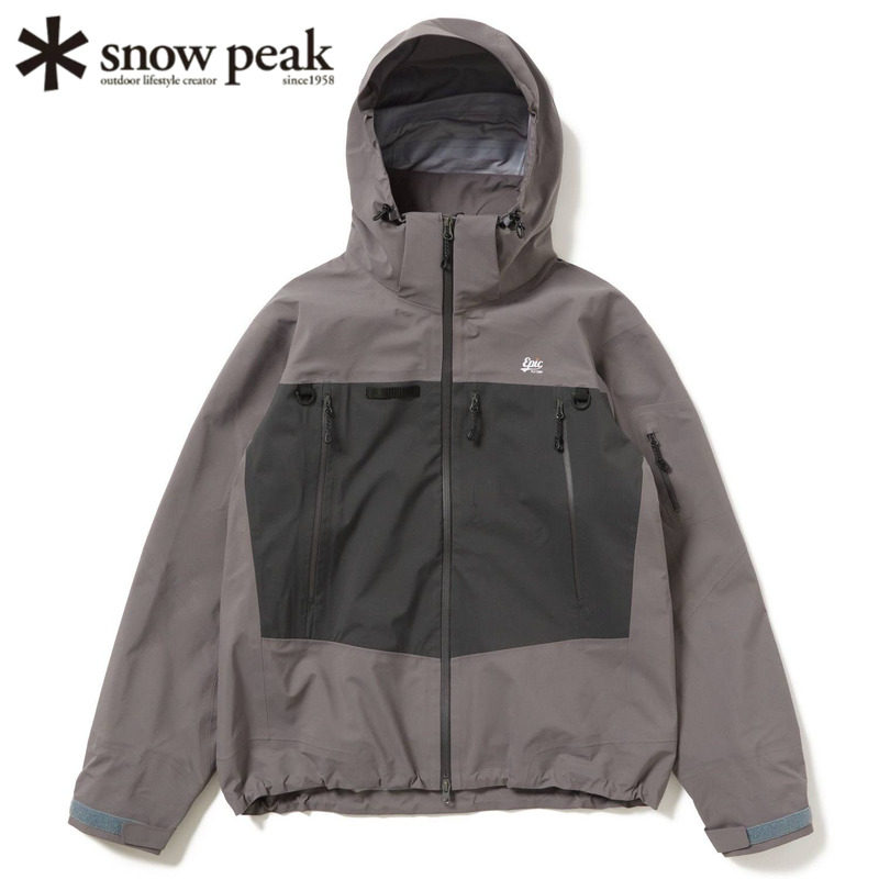 日本snowpeak雪峰轻量冲锋衣钓鱼