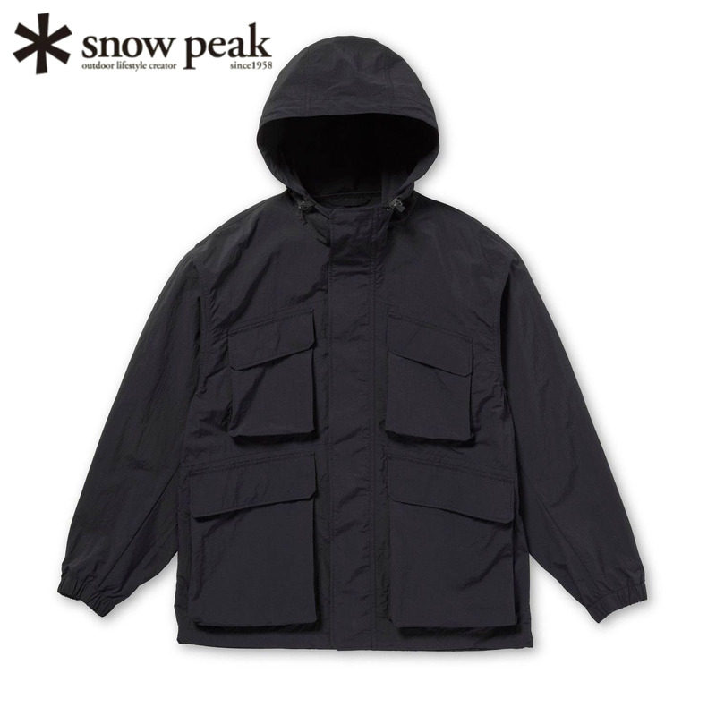 日本snowpeak雪峰连帽夹克外套