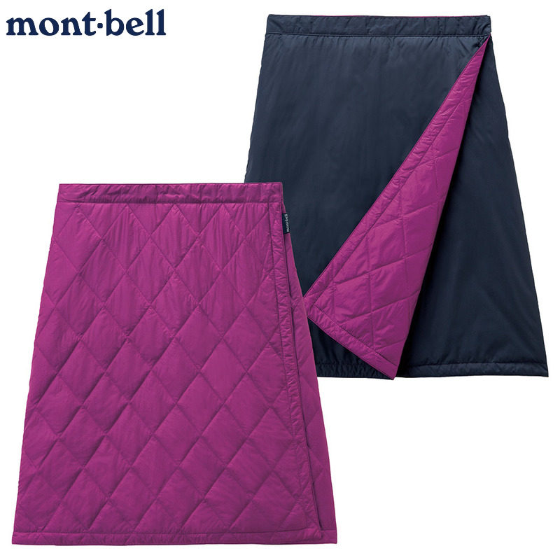 日本montbell双面保暖包臀裙户外