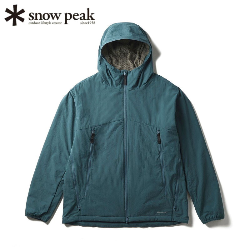 日本snowpeak雪峰保暖连帽夹克衫
