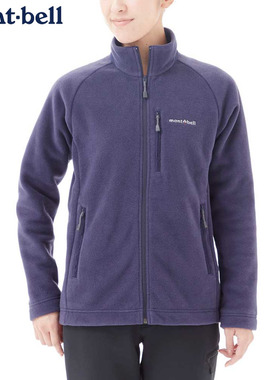 日本代购montbell抓绒衣男女通用CLIMAPLUS 200弹力保暖外套拉链