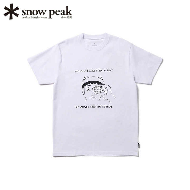 日本snowpeak雪峰短袖印花T恤衫